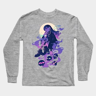 Pastel Moon Child Long Sleeve T-Shirt